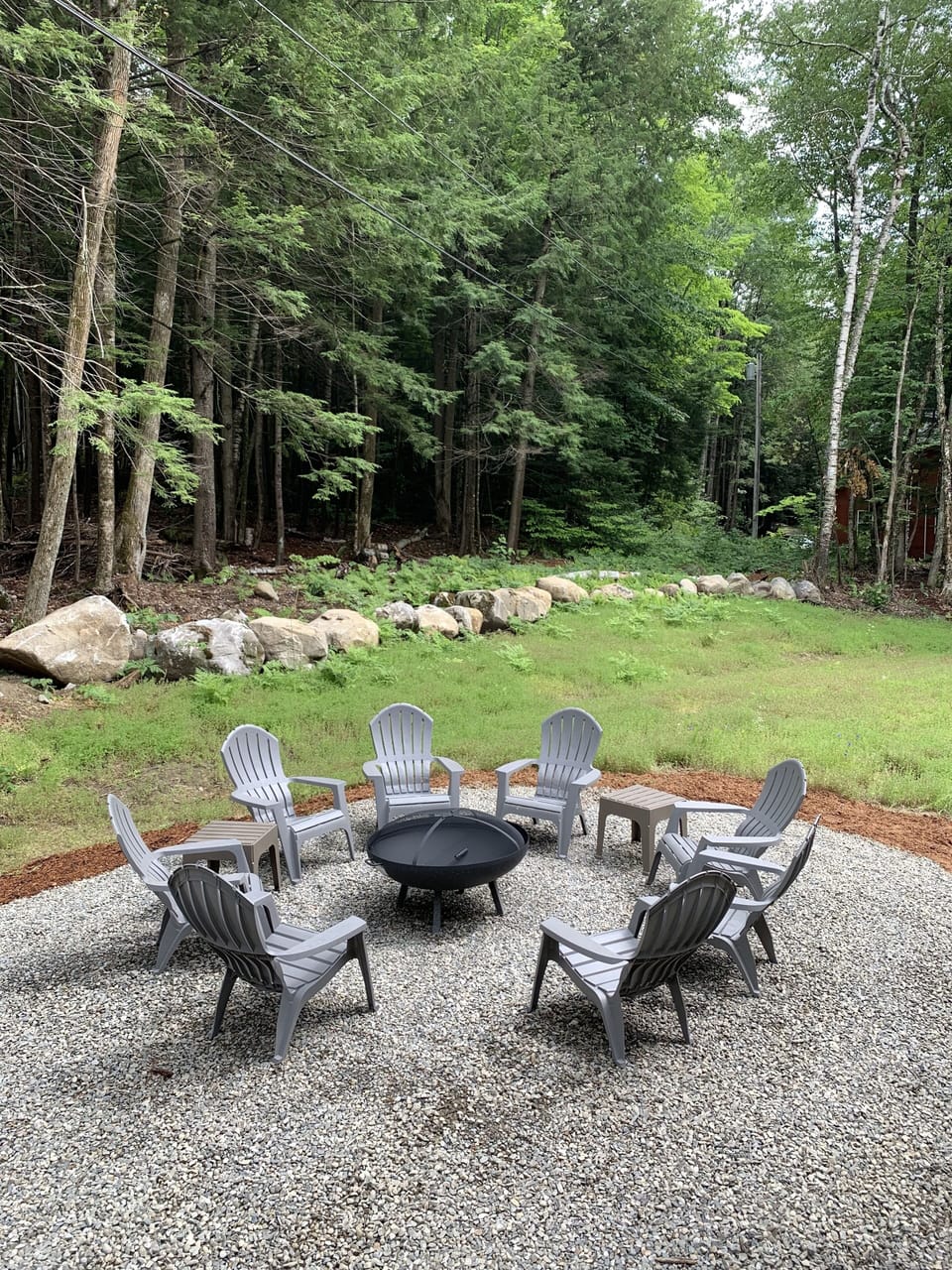 Outdoor fire-pit area