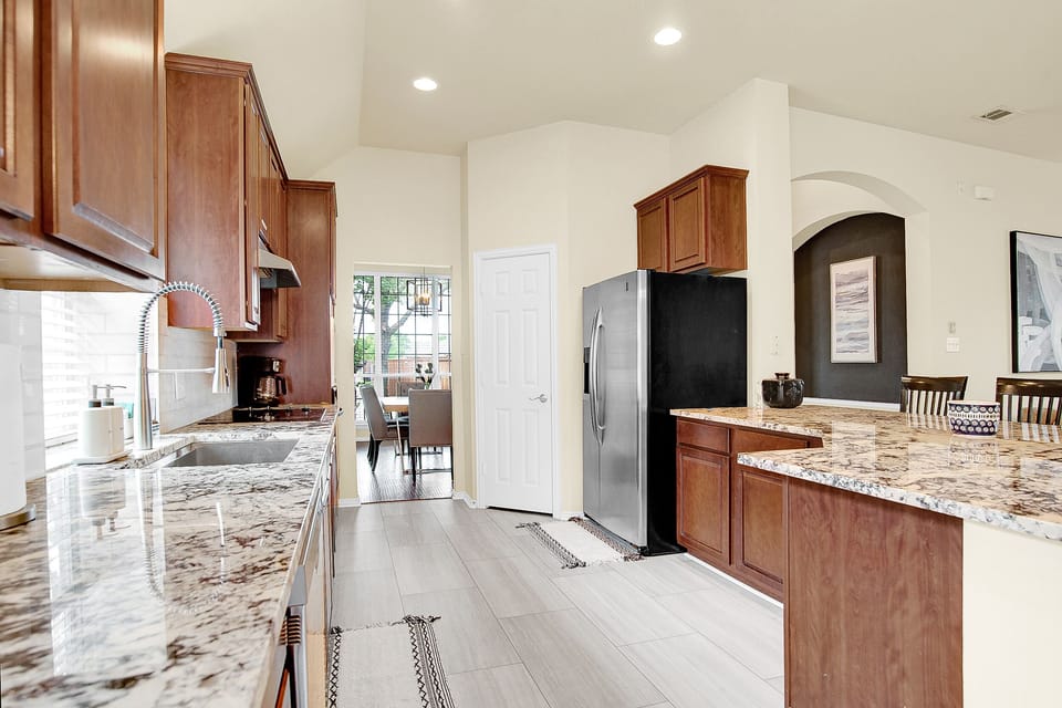 plenty of counter space available