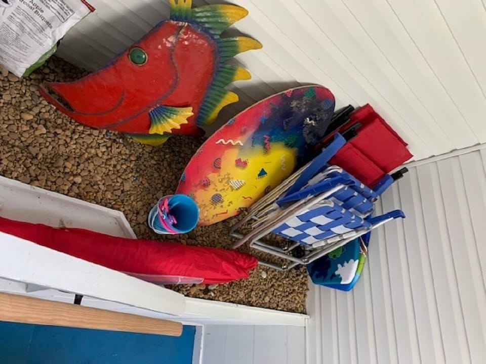 Beach Toys in the Stairwell