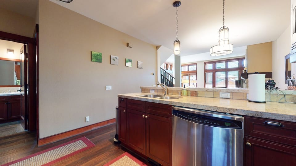 Room, Indoors, Flooring, Kitchen, Hardwood