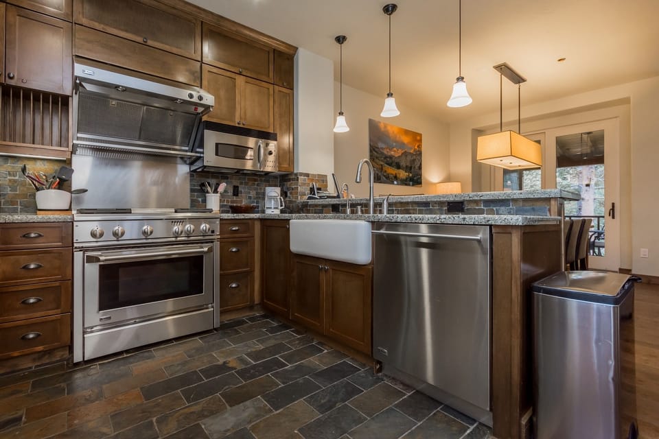 Room, Indoors, Kitchen, Kitchen Island, Flooring
