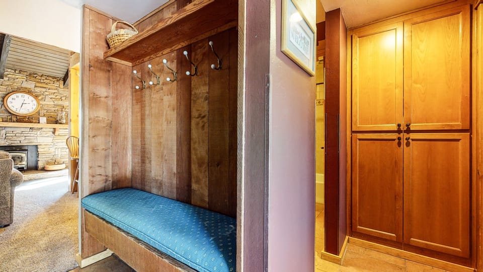 Indoors, Hardwood, Stained Wood, Furniture, Bed