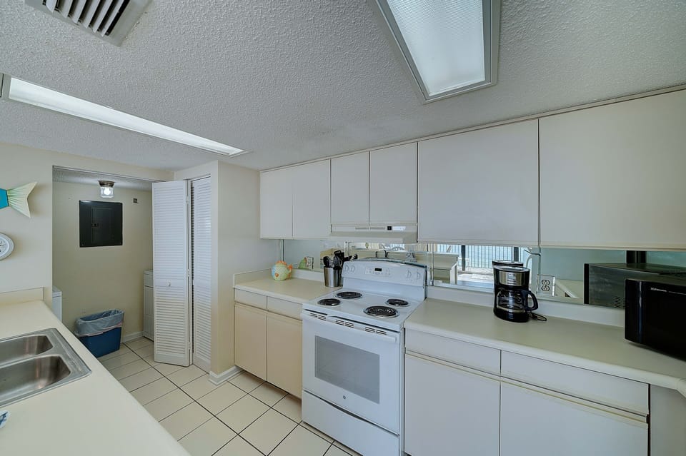 The fully equipped kitchen has everything you need to prepare meals for family & friends.