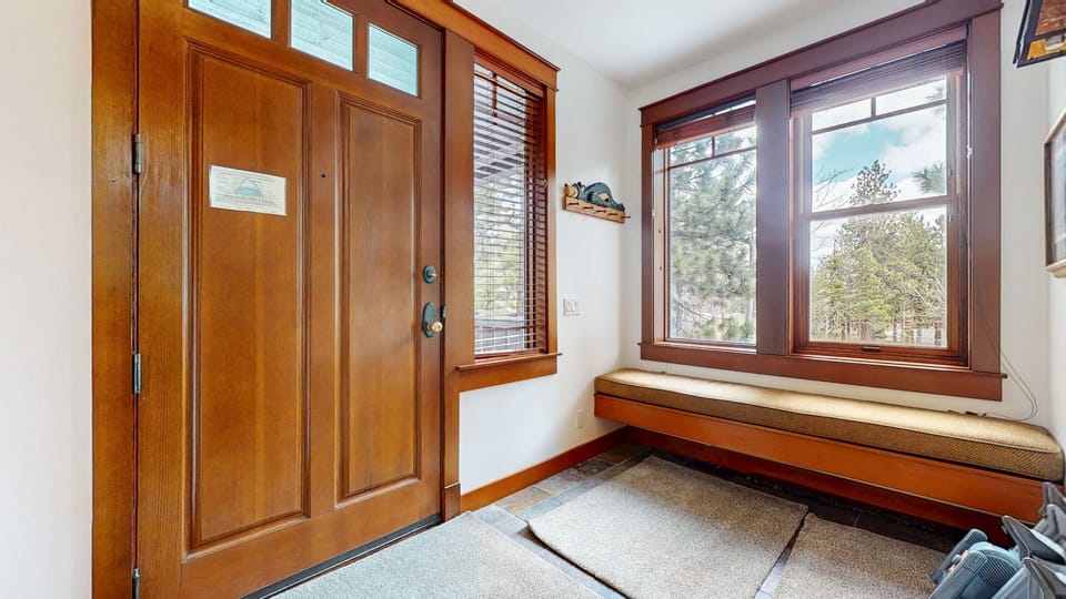 Indoors, Window, Hardwood, Stained Wood, Bench