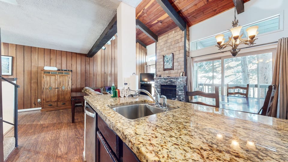 Indoors, Hardwood, Kitchen, Chair, Sink