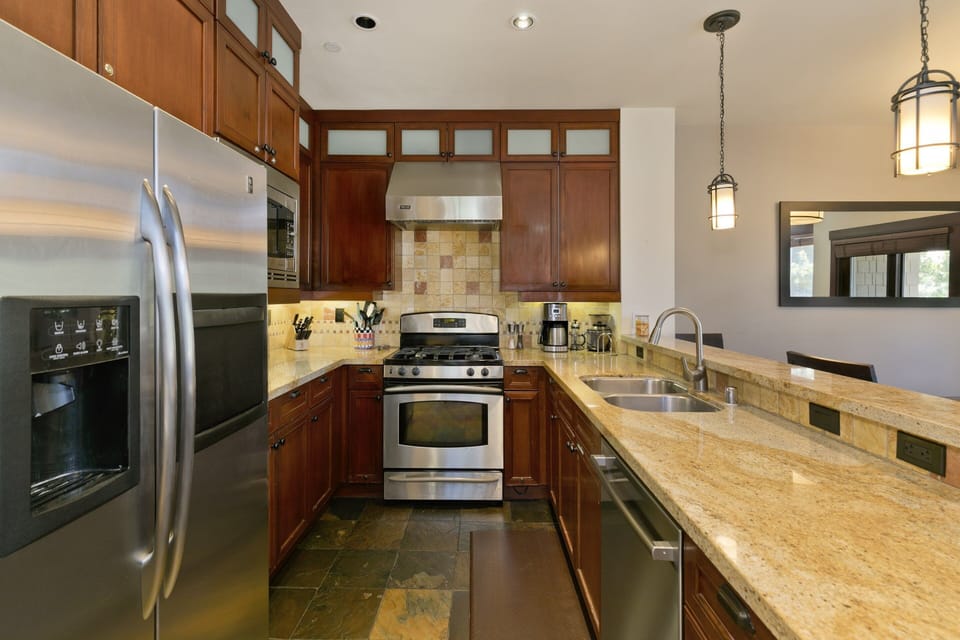 Room, Indoors, Kitchen, Flooring, Sink Faucet