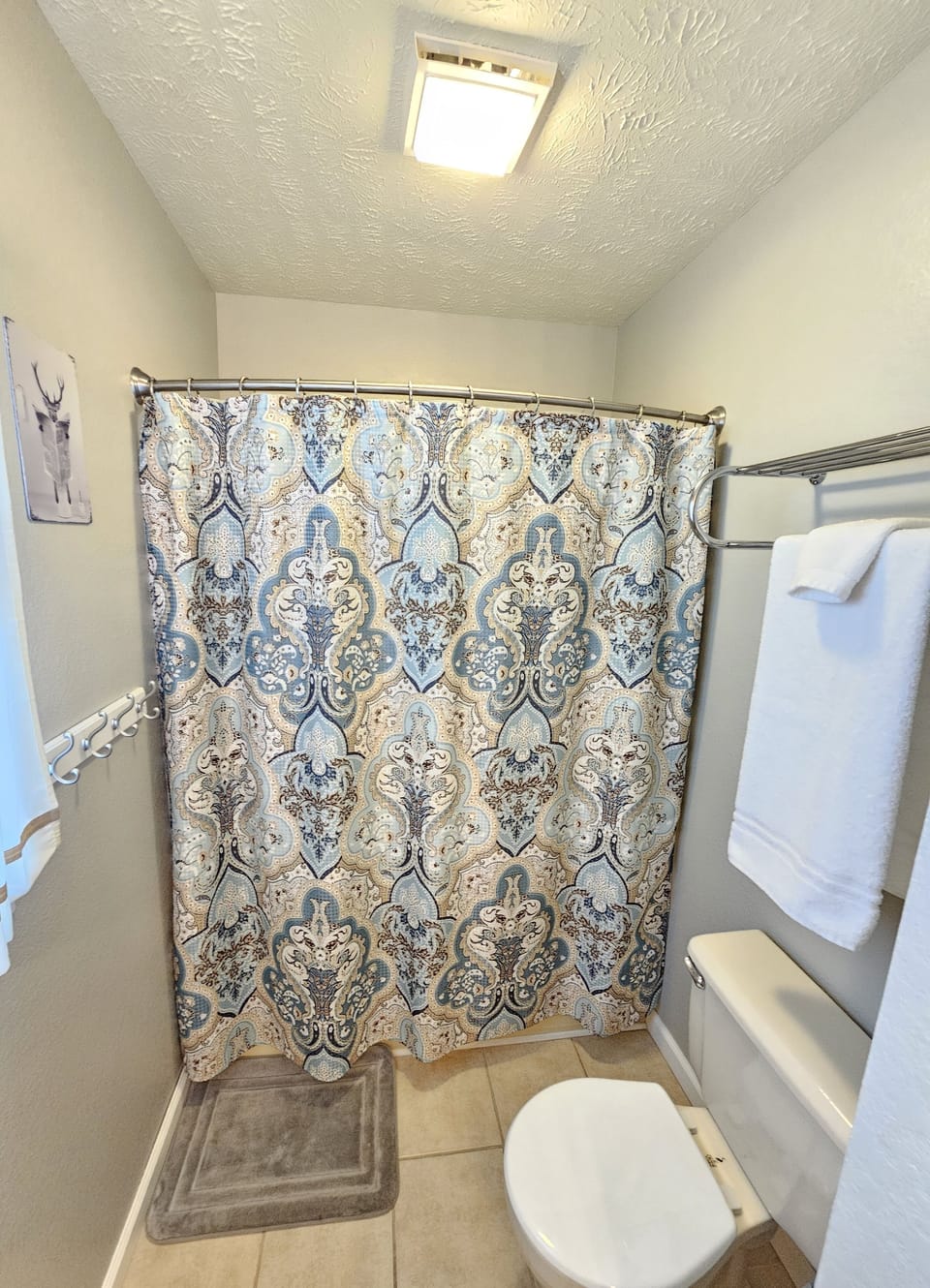 Master bathroom fully stocked with all of the comforts of home!