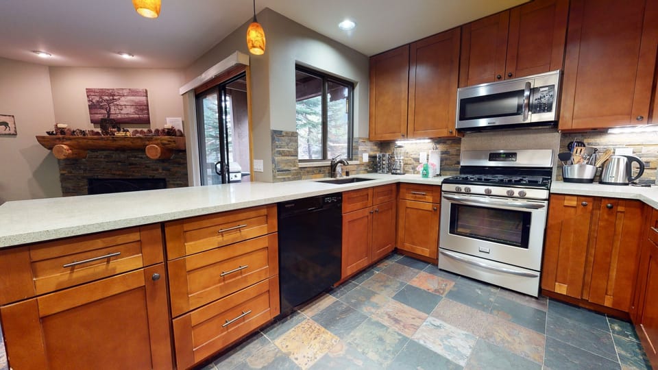 Indoors, Room, Kitchen, Oven, Flooring