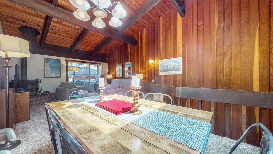 Indoors, Hardwood, Stained Wood, Dining Table, Furniture