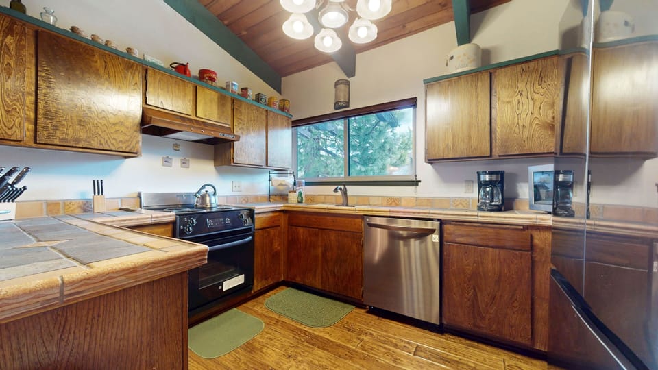 Indoors, Hardwood, Kitchen, Stained Wood, Home Decor