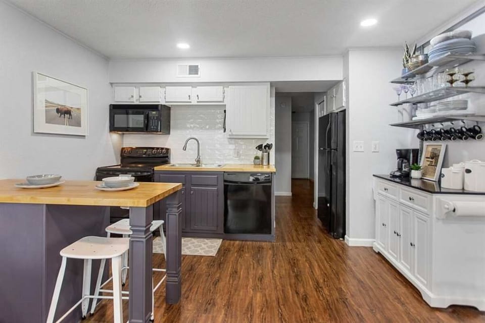 Modern kitchen with all essentials.