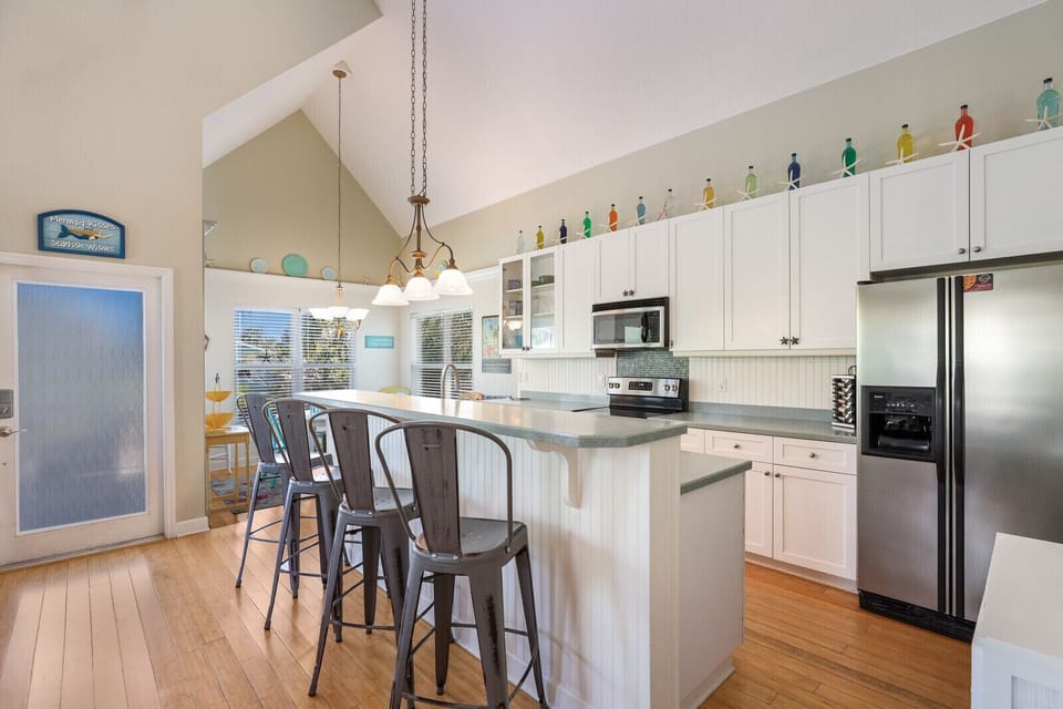 Dining area and kitchen