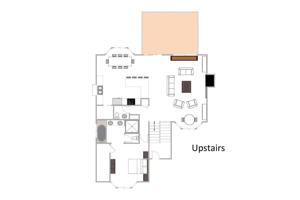 Upstairs floor plan