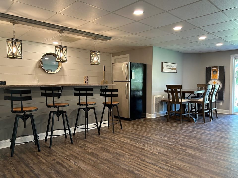 lower level bar area