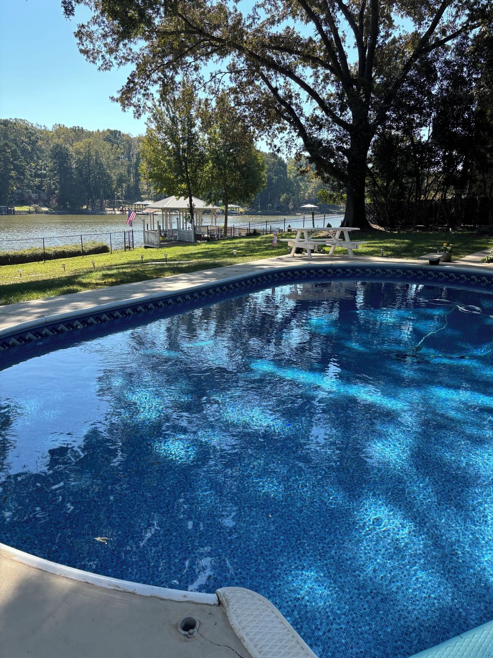 New pool liner
Heated pool