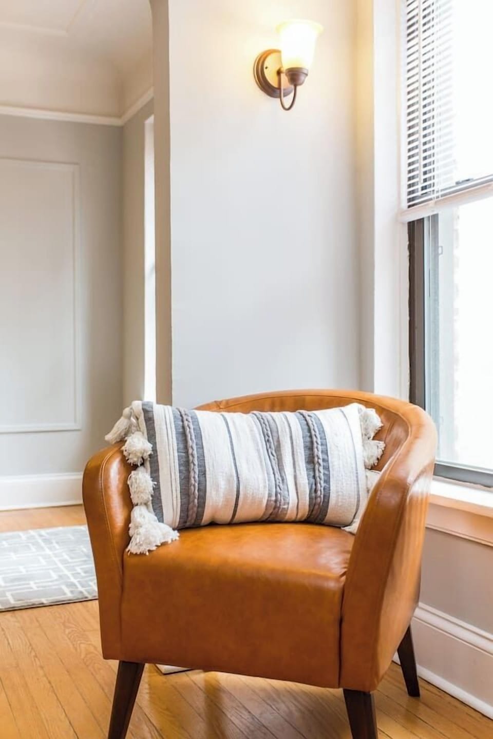 Cozy corner in the living room to read or relax.