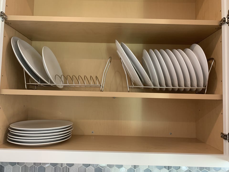 Dishes large and small are provided 