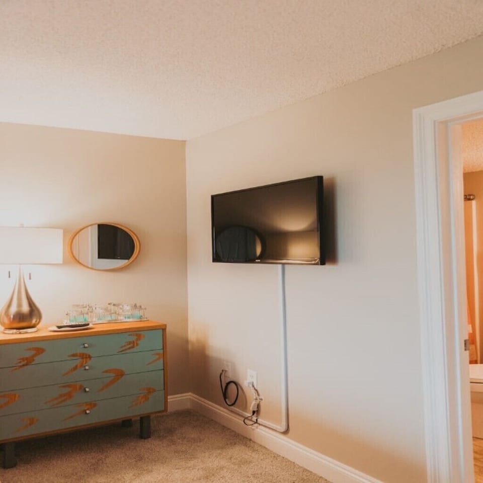 Every bedroom has a T.V.