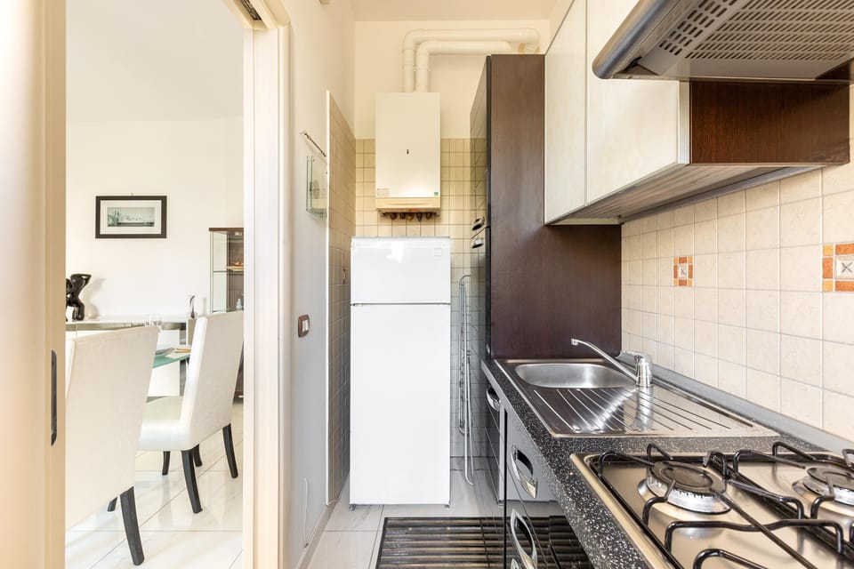 Apartment | Private kitchen | Fridge, microwave, oven, cookware/dishes/utensils