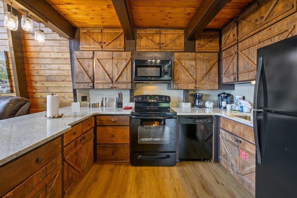 All tools needed to make a gourmet meal in this custom kitchen!