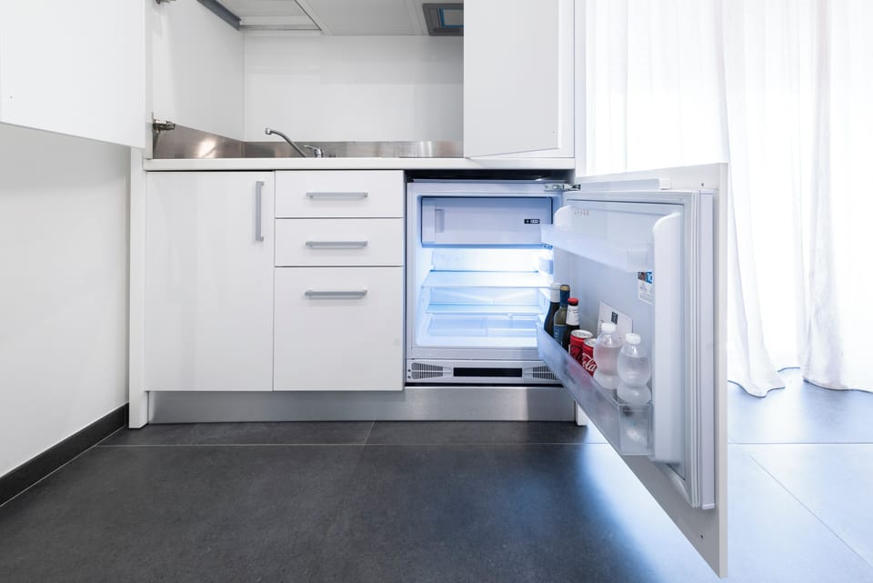 Standard Studio | Private kitchen | Mini-fridge, coffee/tea maker, electric kettle, coffee grinder