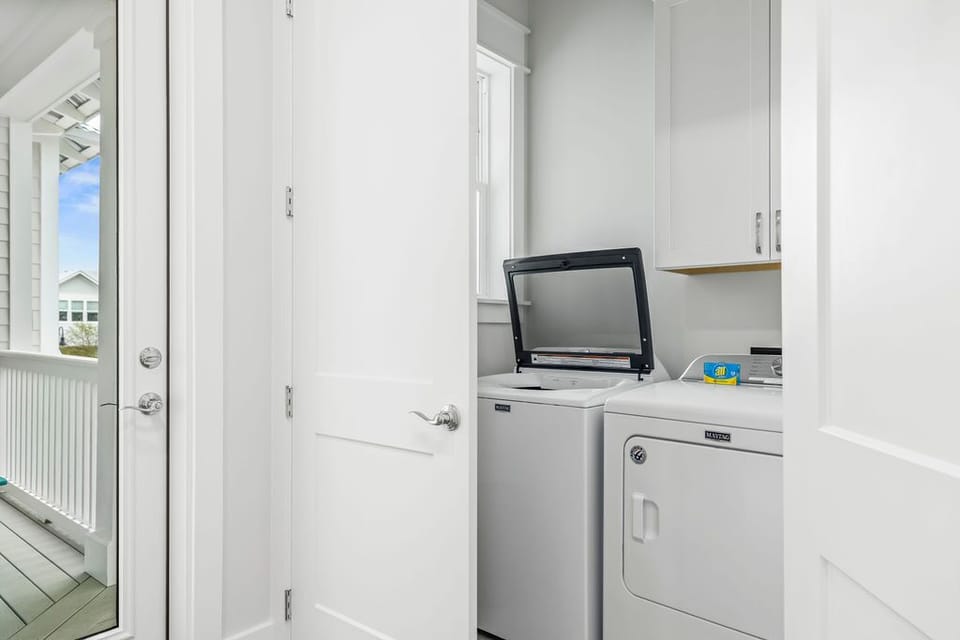 Full-size washer and dryer