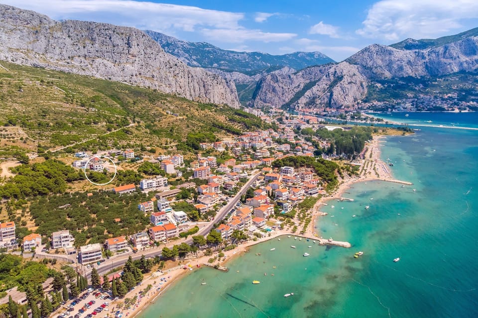 Marked position of the Seaview villa Marija