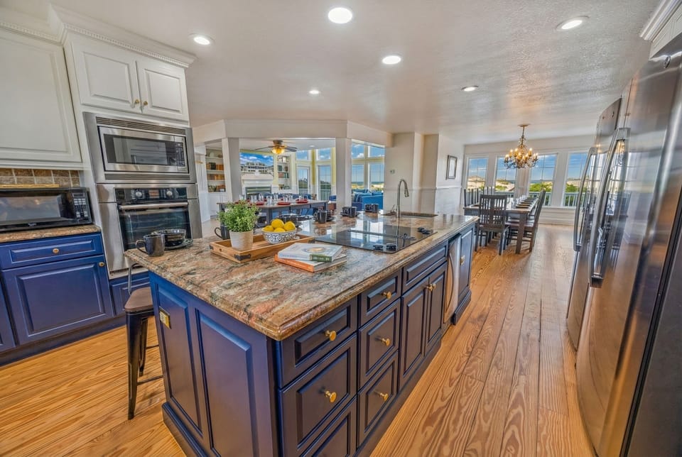 Cozy Living Area with Smart TV & Comfortable Seating — One of Multiple Living Spaces | The Hemingway Oceanfront Estate, Outer Banks
