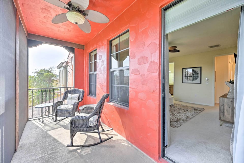 Private Screened Balcony | Access via Bedroom 1