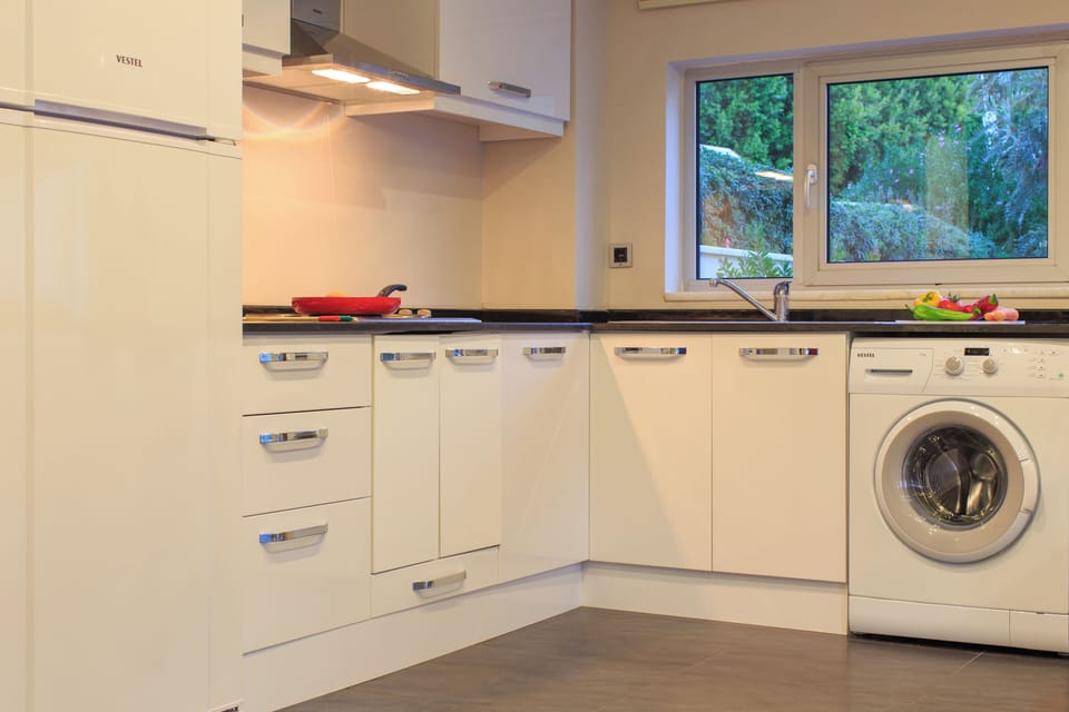 Panoramic Villa | Private kitchen | Coffee/tea maker