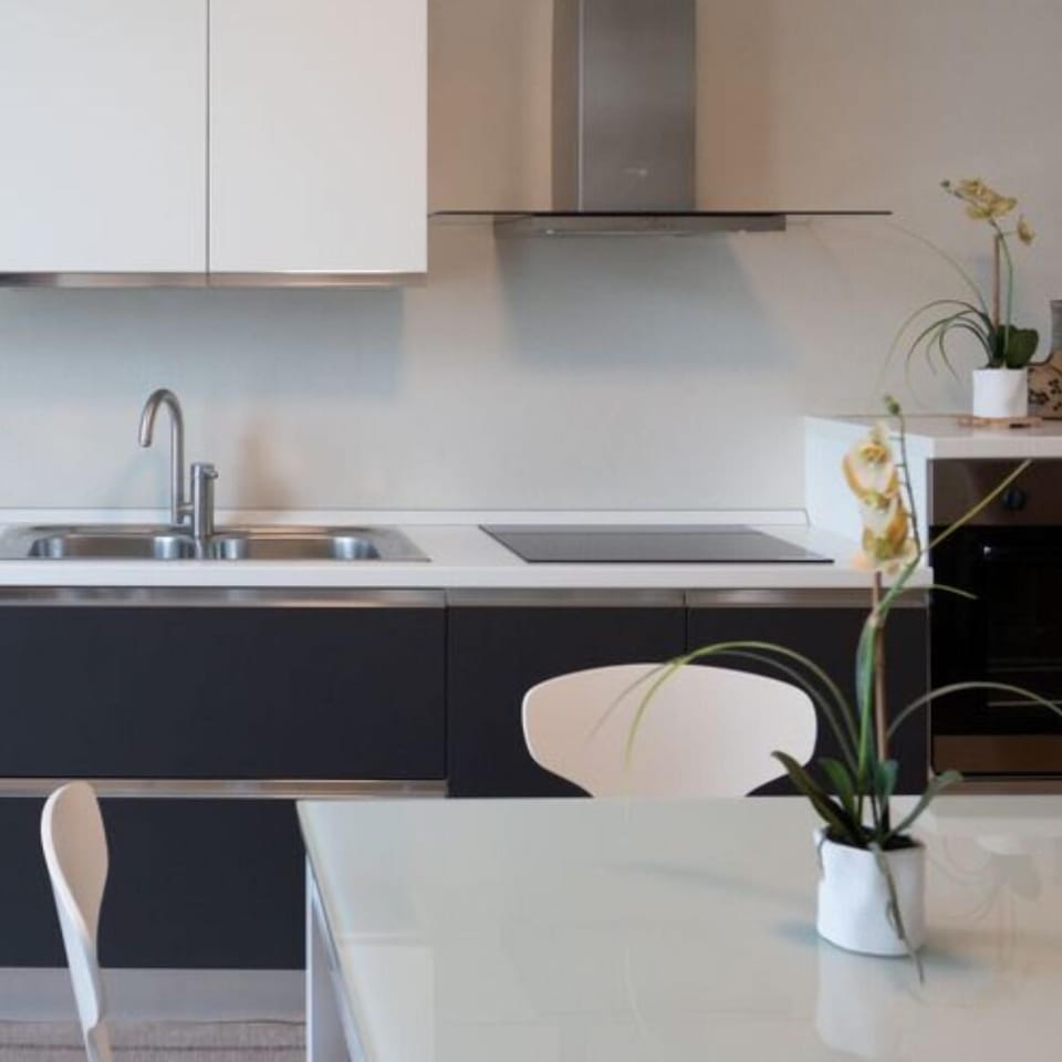 Family Apartment, 1 Bedroom, Kitchen, Ground Floor | Minibar, desk, laptop workspace, blackout drapes