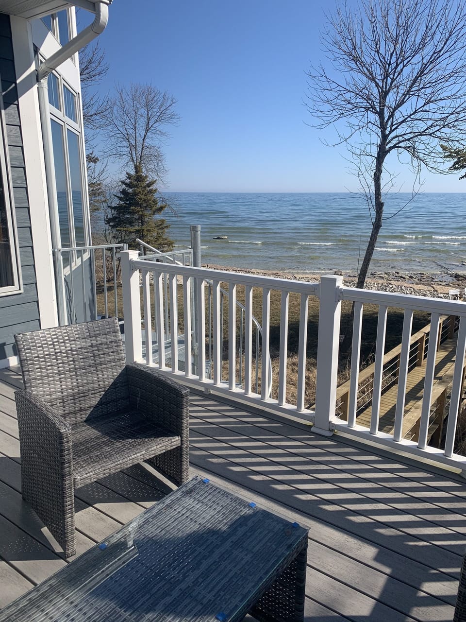 lake view from 2nd story deck
