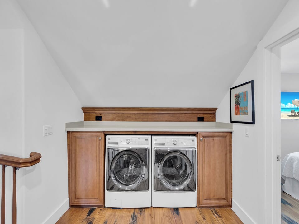 Full size washer/dryer for your use!