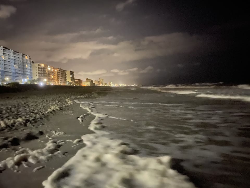 beach by night