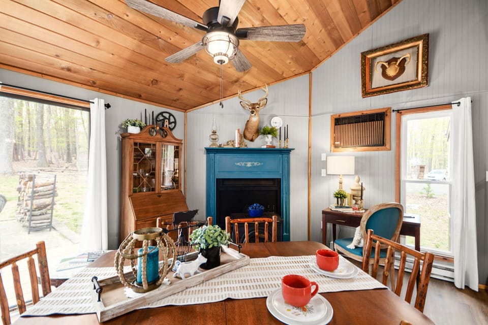 NOTE:  Wood stove for decor purposes only 