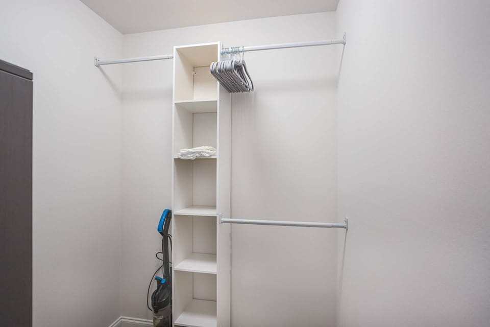 Guest bedroom walk-in closet