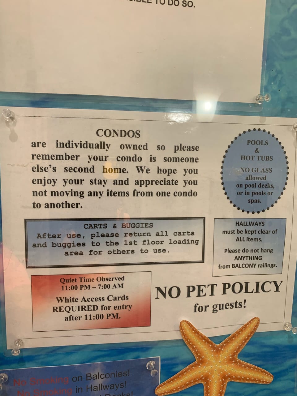 Rules association does not allow guest to have dogs. So no pets!
