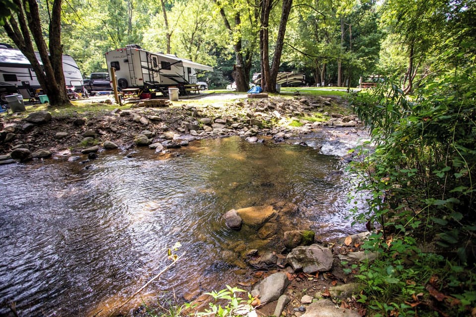 Stream Flowing by Below the Cabin
