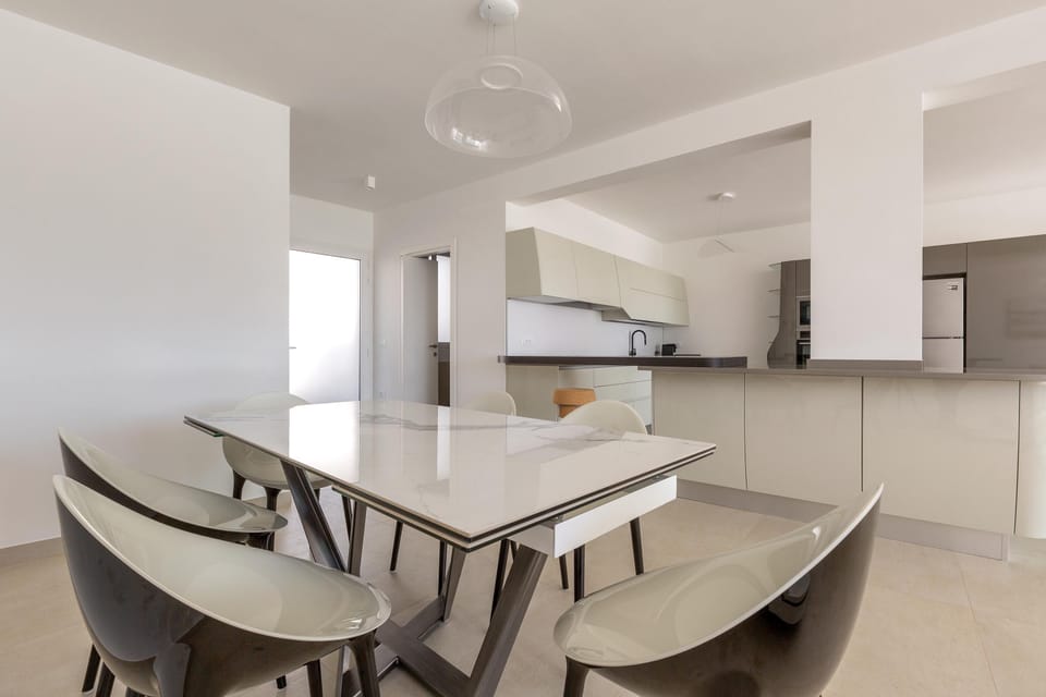 Villa | Private kitchen | Full-size fridge, microwave, oven, dishwasher