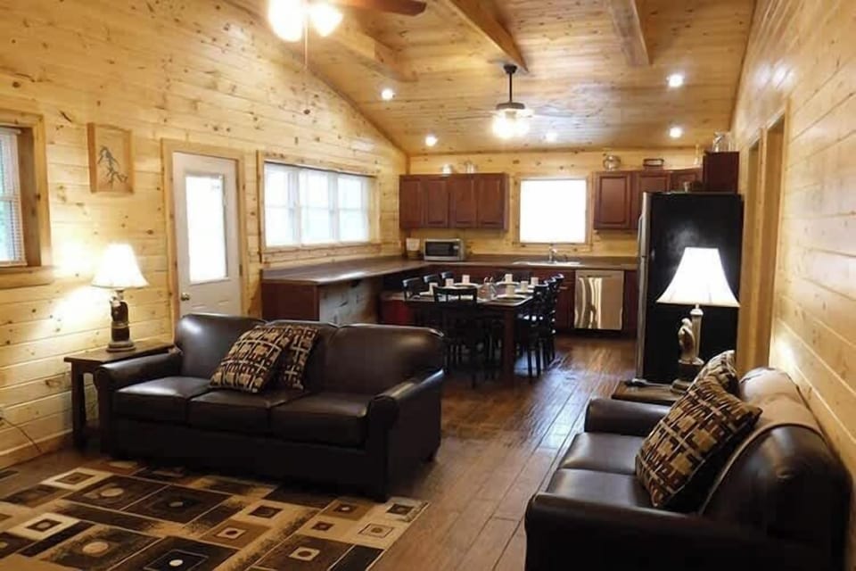 Living Area and Kitchen