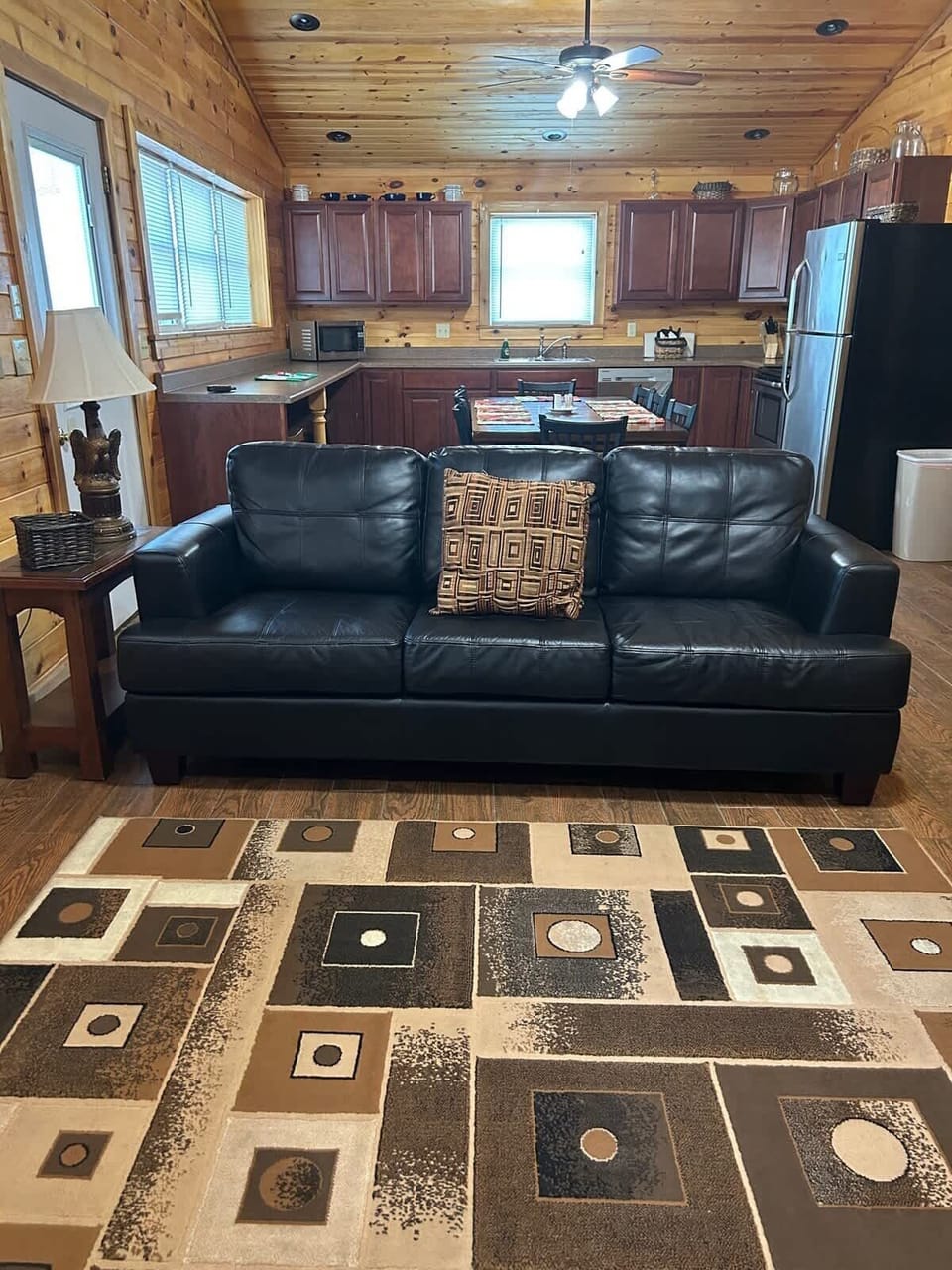 Living Area and Kitchen