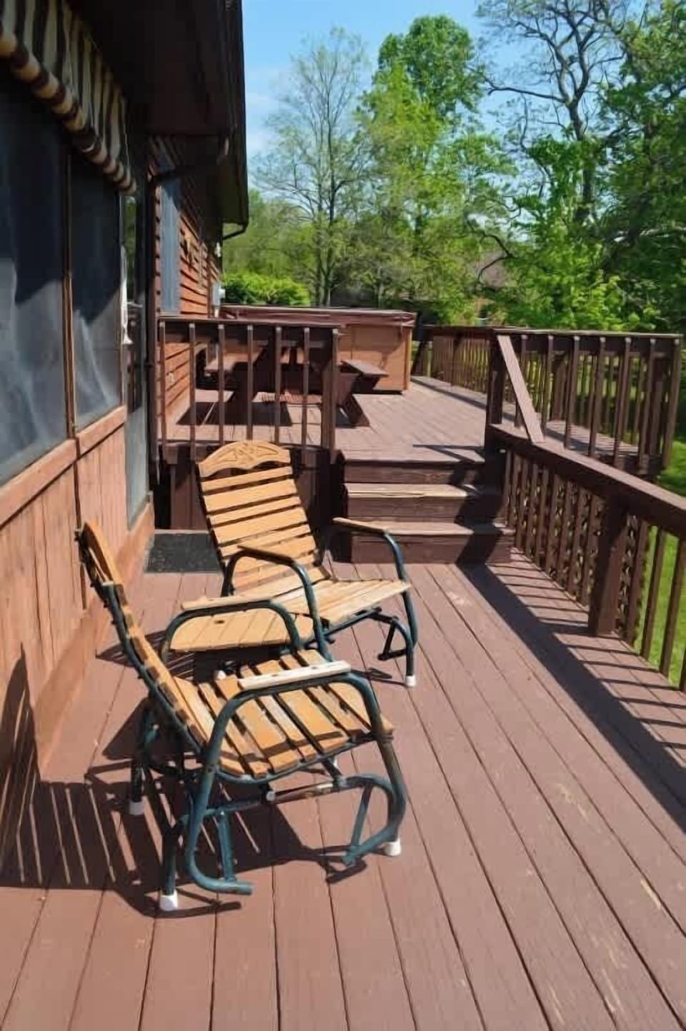 Large Deck with Hot Tub