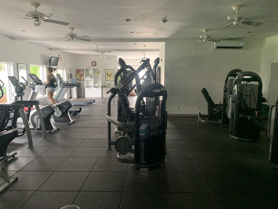 Fully equipped modern gym