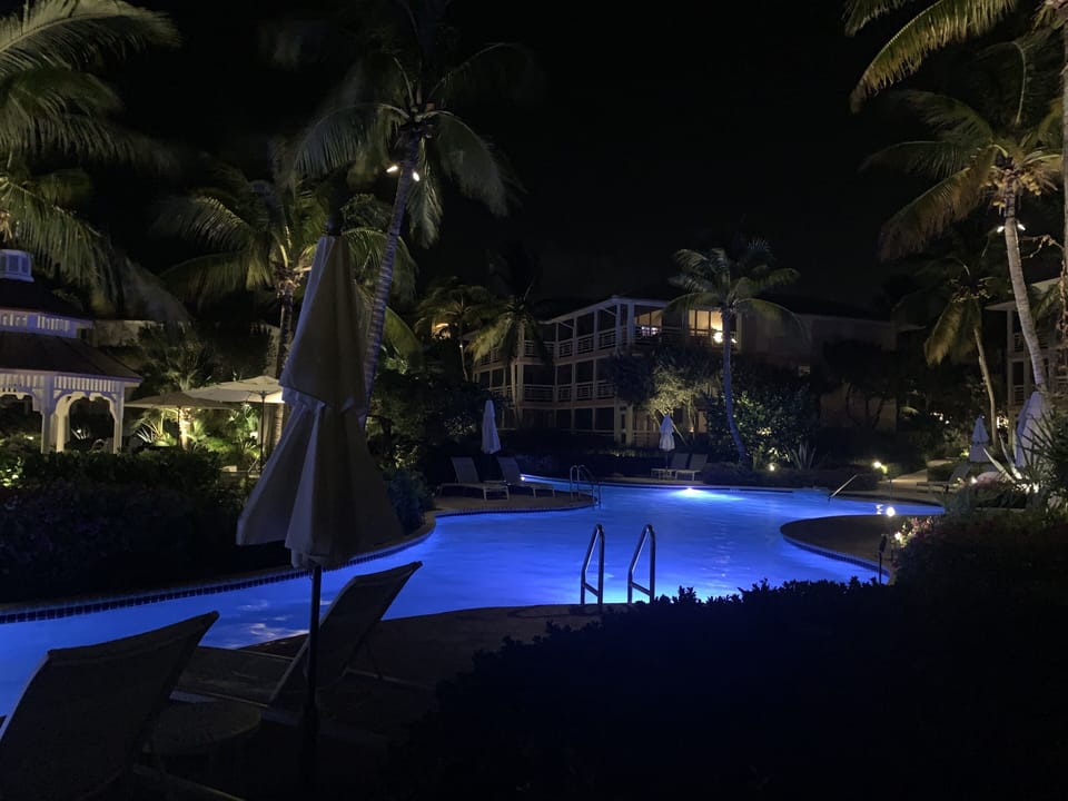Pool at night