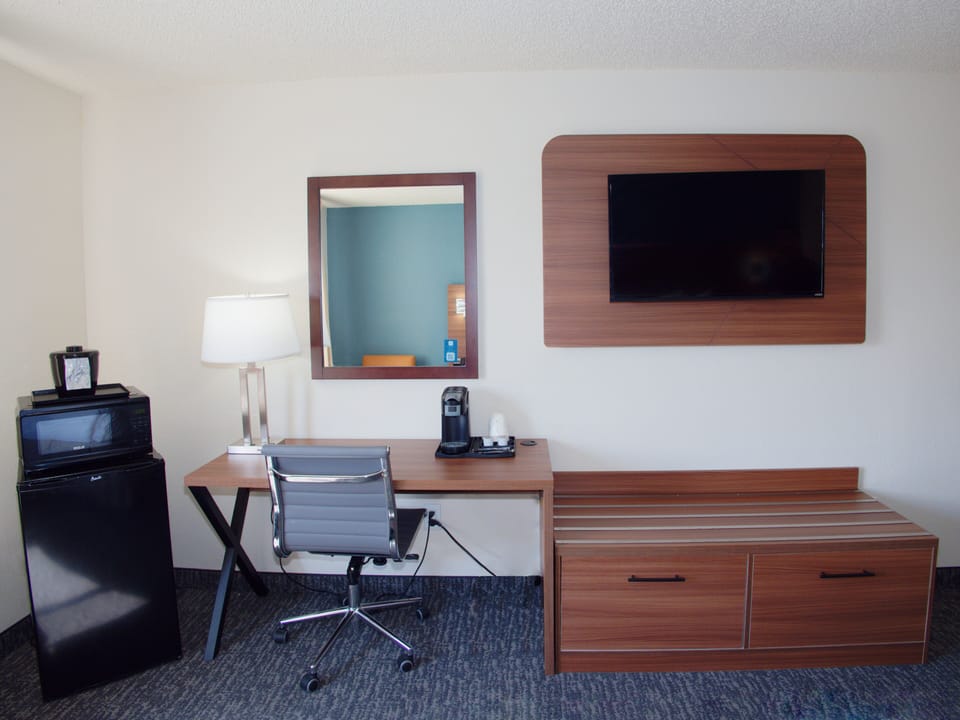 42-inch flat-screen TV with digital channels, TV