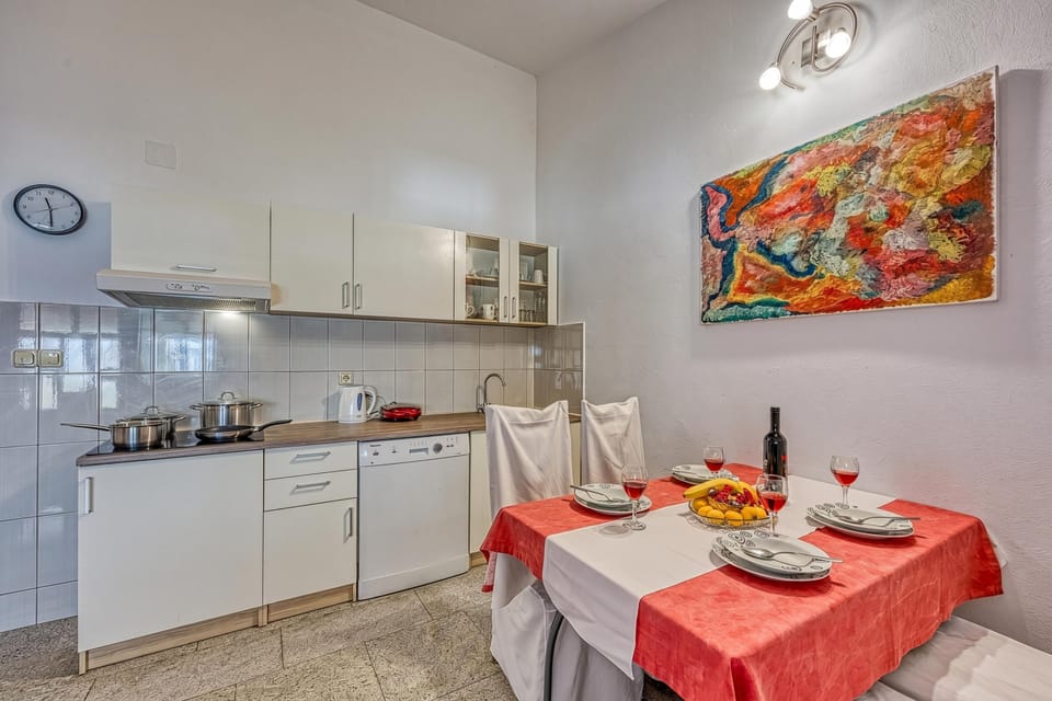 Kitchen and dining area