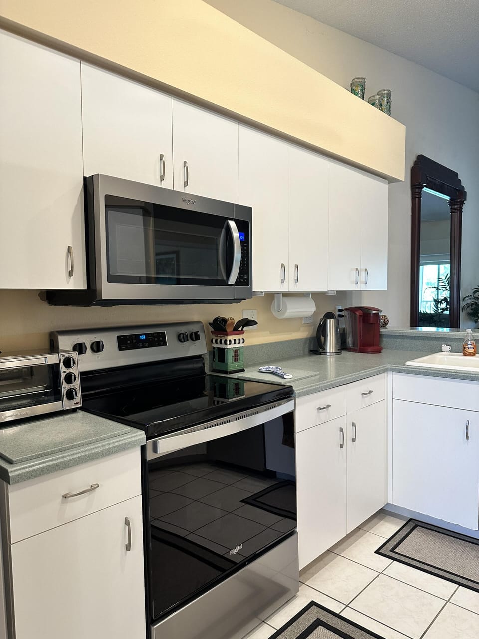 Kitchen with new appliances