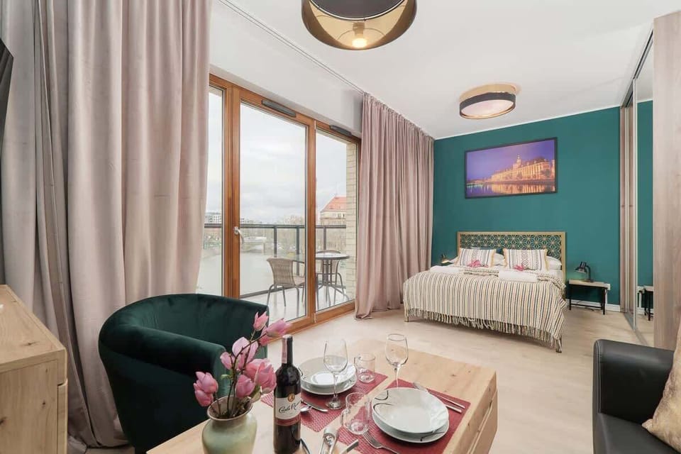 The living area's beautiful design complemented by natural light streaming in.