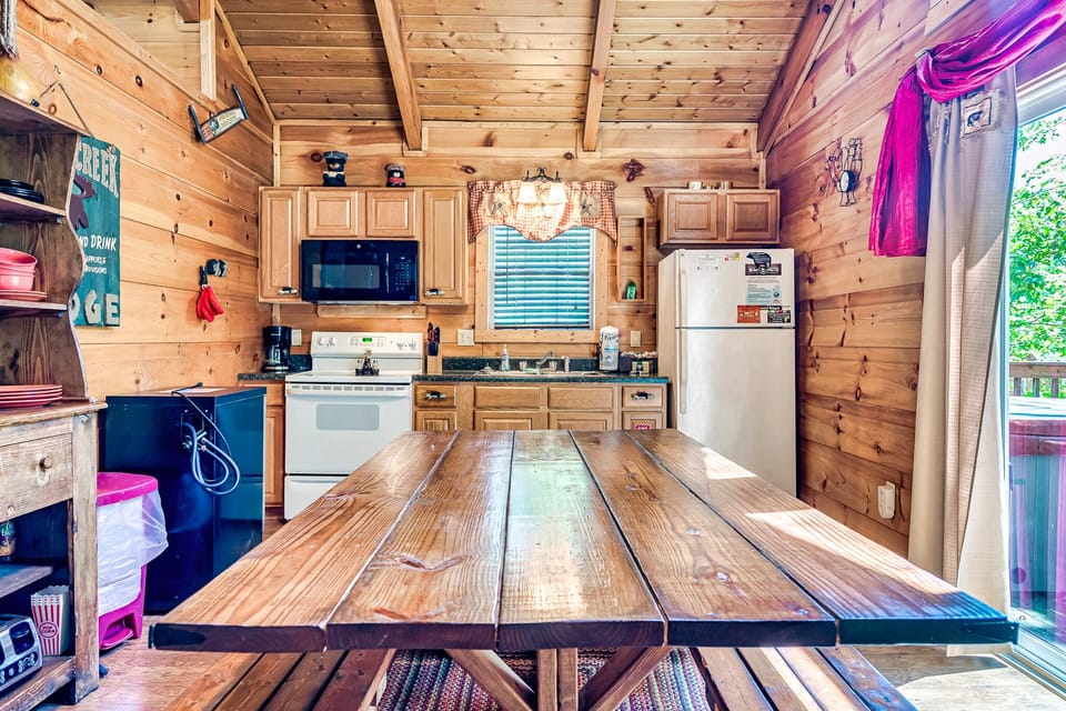 Gather together at the large dining table