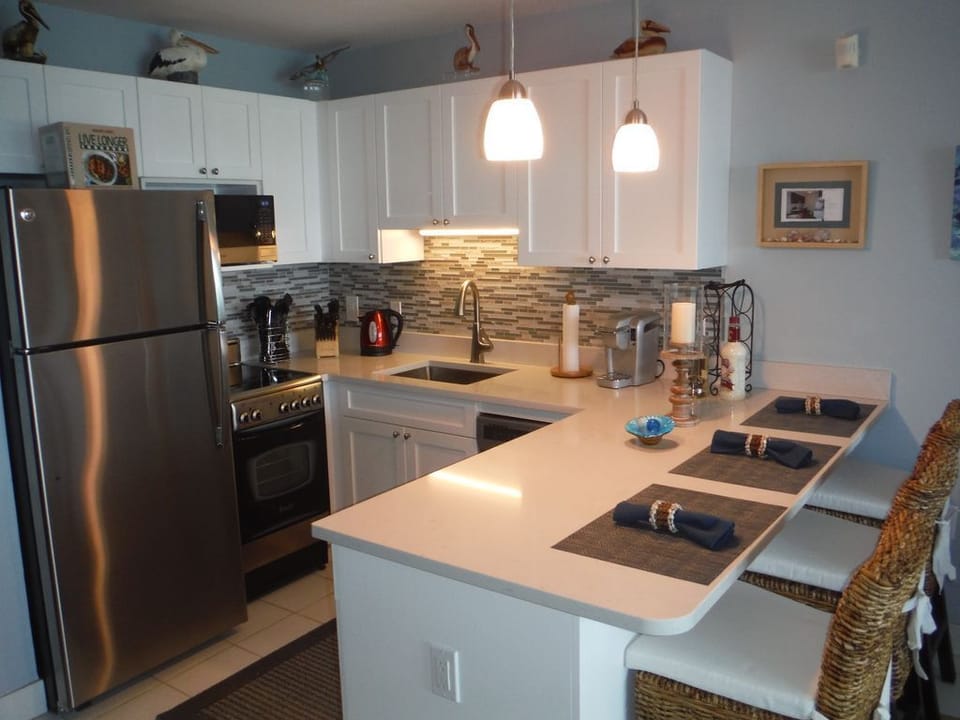 Stainless steel chef kitchen with oven